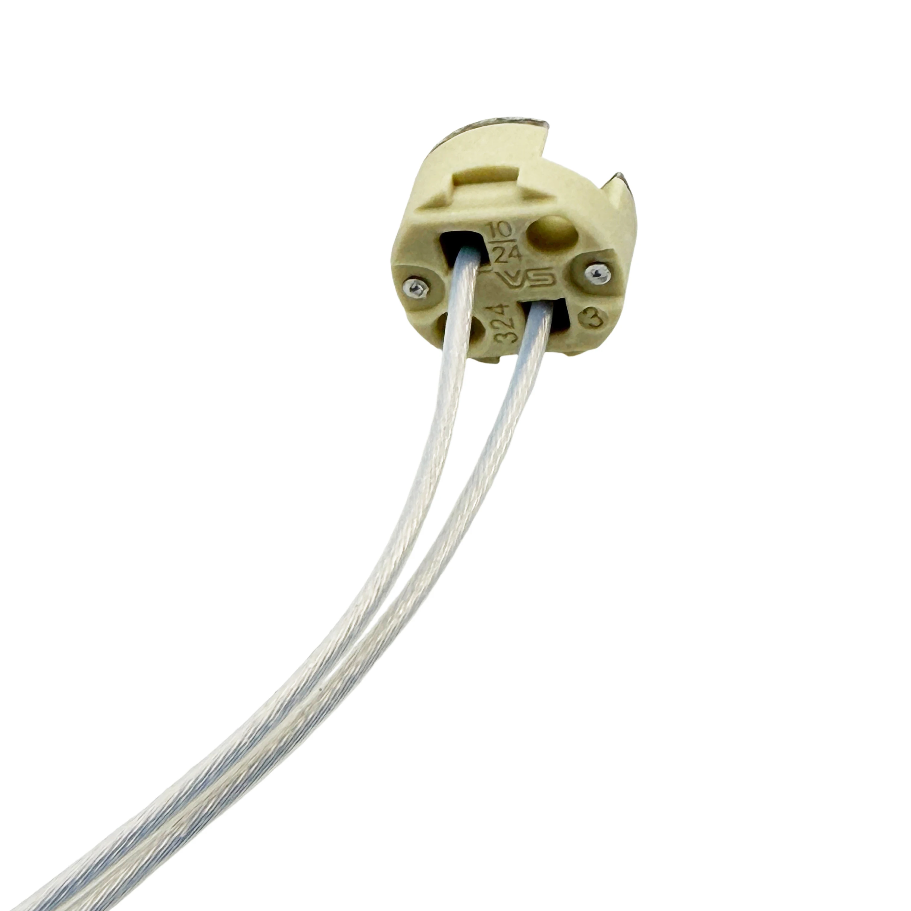 VS32400 round Halogen Lamp Ceramic Holder G4 GY5.3 G6.35 Universal High Temperature Resistant Lamp Socket