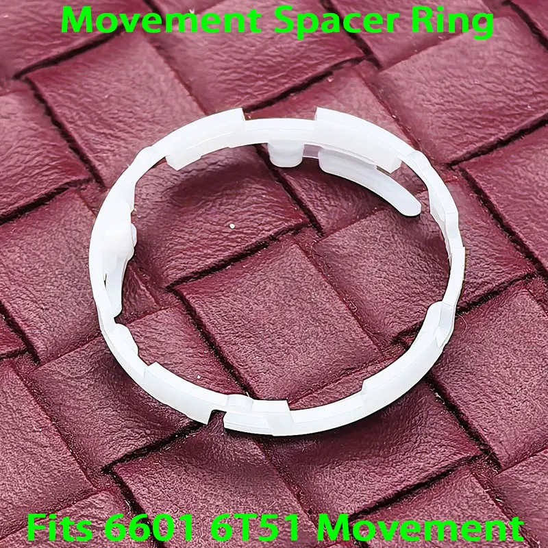 1/2/5 PCS 6601 6T51 Movement Spacer Ring White Plastic Retaining Ring For 6601 6T51 Movement Replace Parts Fixed Movement Tools