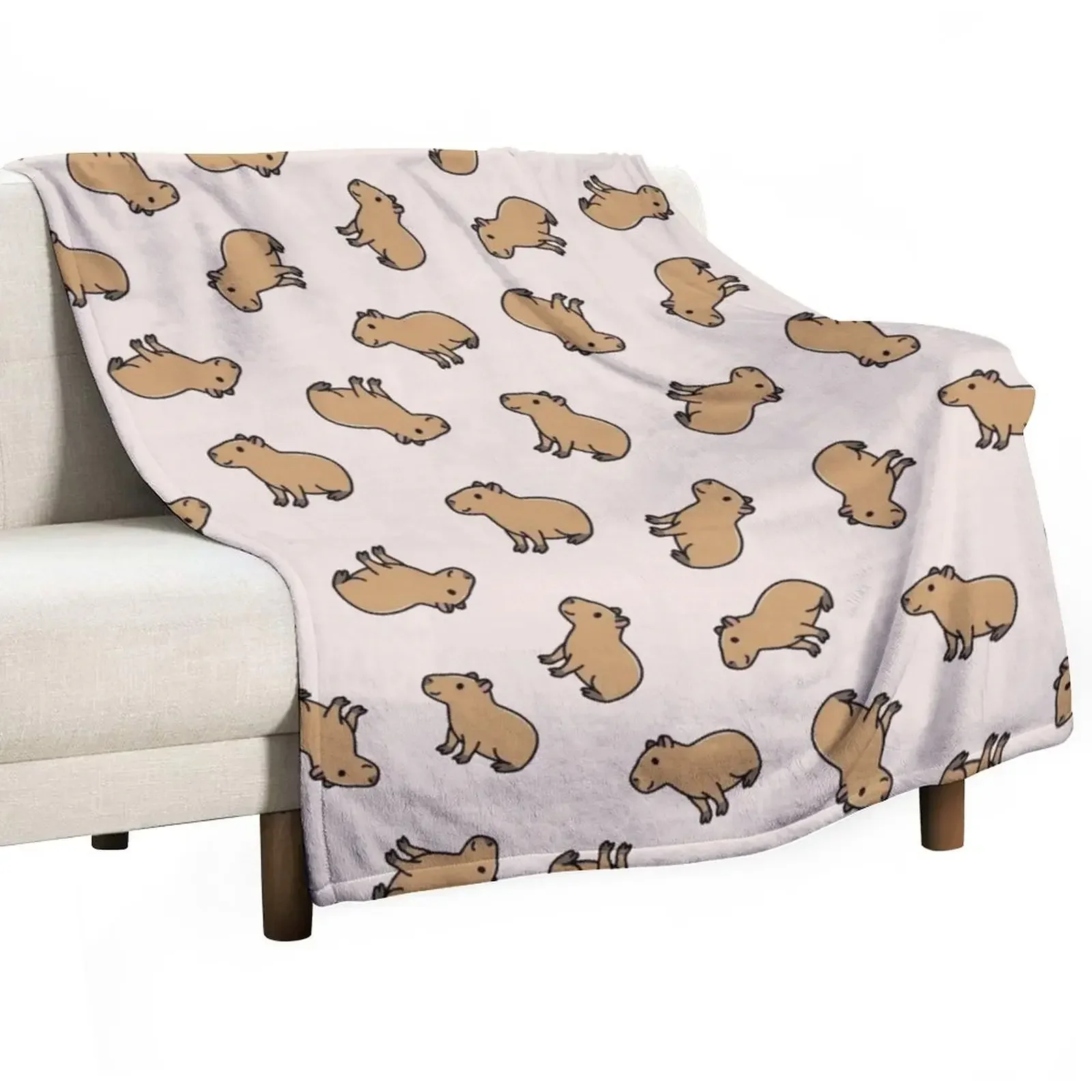 

Capybara Throw Blanket Personalized Gift decorative Blankets