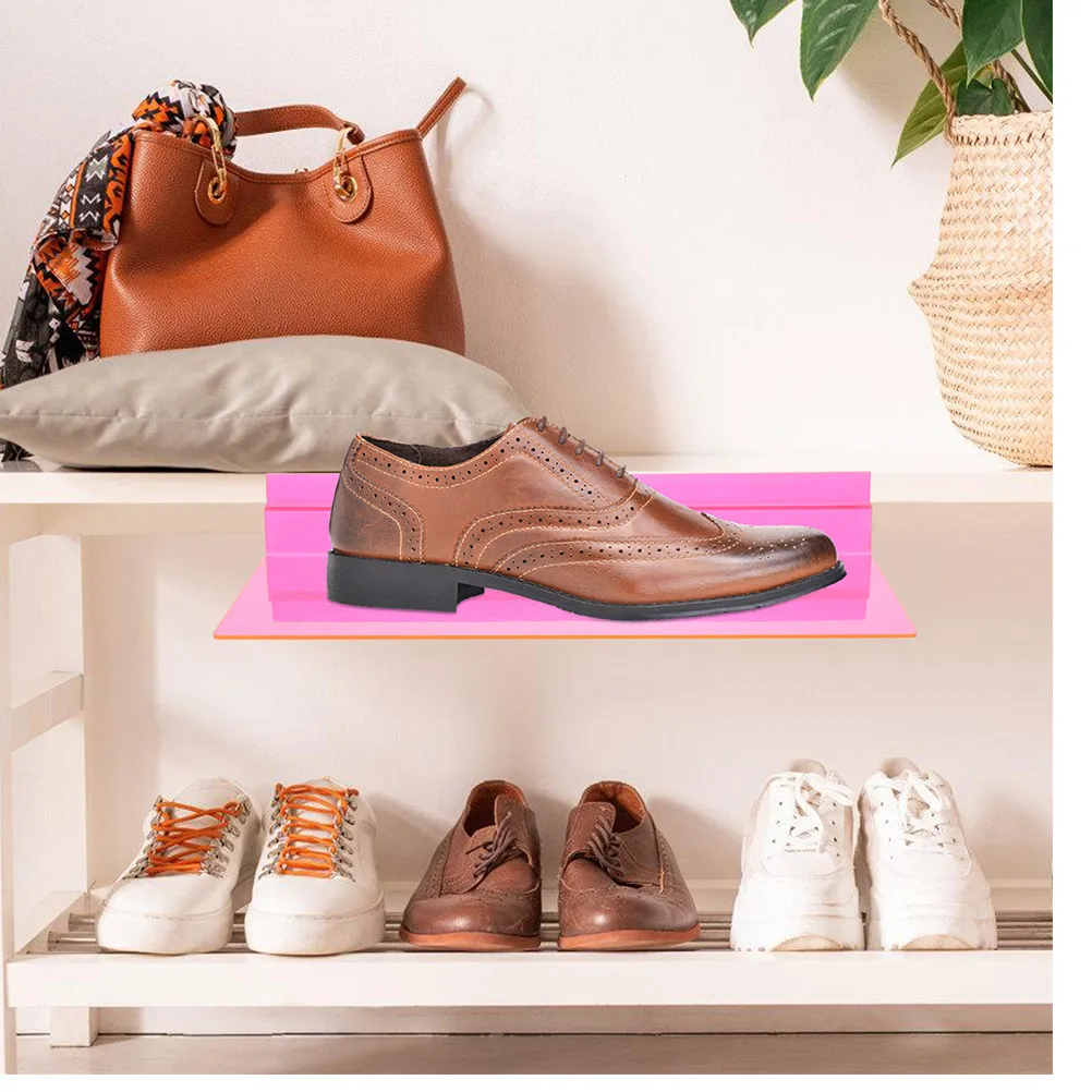 

6pcs Grooved Shoe Rack Material Adjustable Wall Shelf Shoes Storage Display St Sneaker Shelf Modern Shoe Racks ganizers