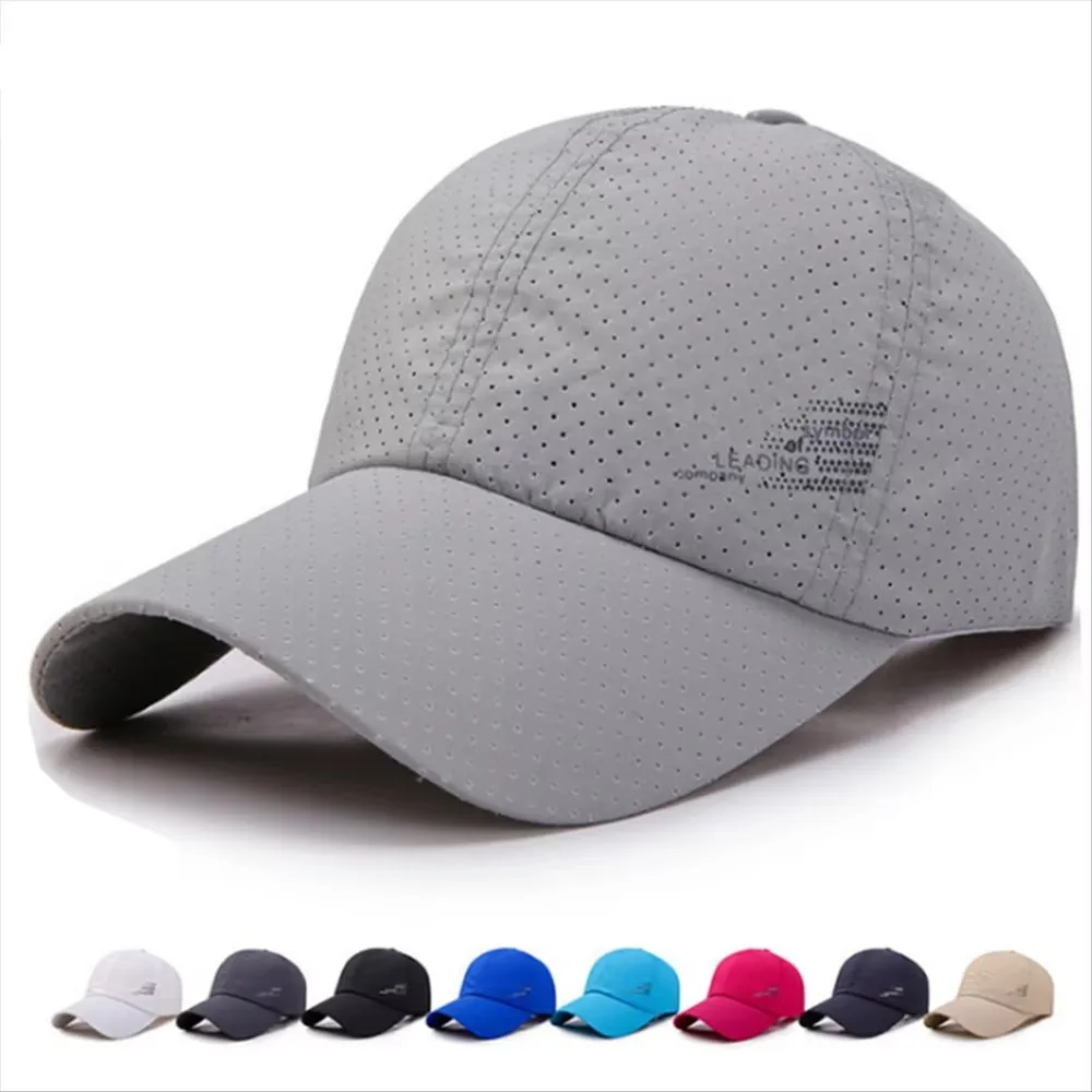 New Quick-drying Women\'s Men\'s Golf Fishing Hat Summer Outdoor Sun Hat Adjustable Unisex Baseball Cap