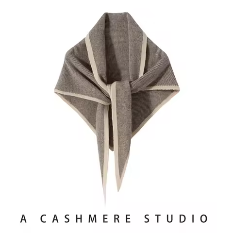 2024 New Fashion Triangle Design Women Cashmere Scarf Shawl Winter Knitted Keep Warm Neck Protection Adult Scarves