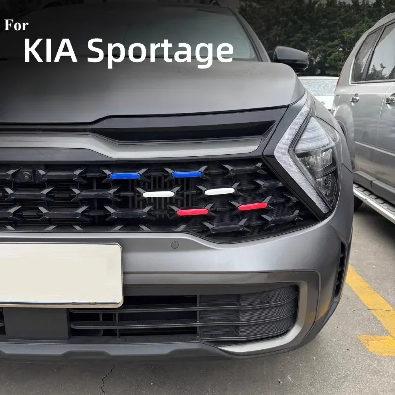 For ​​Kia Sportage X-Line Grille Stripes (2023-2025) Motorsport Tri-Color Tape Grill Accent Kit X-Line Trim Exclusive Automotive