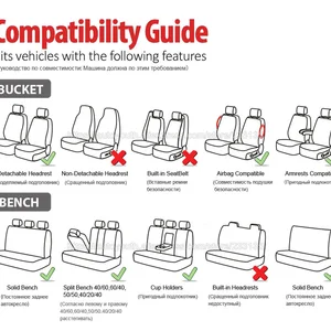 Autooyouth-Borda-Autositzabdeckungen Set, universelle Pass 8 Hauptverkäufe Honda Fit Cover - №3