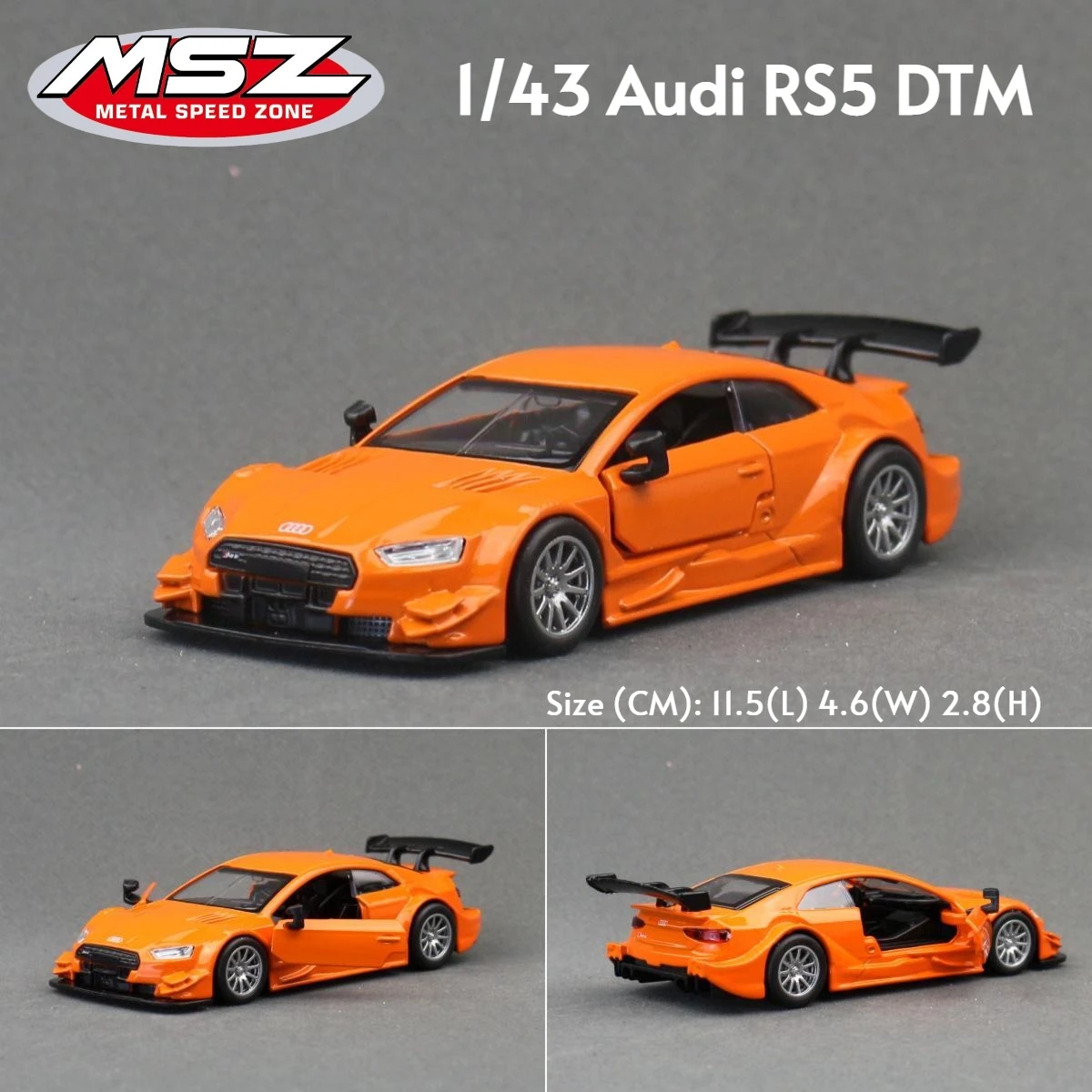 1/43 Volkswagen T1 Bus Beetle Audi RS7 R8 Super Car MSZ Toy Model