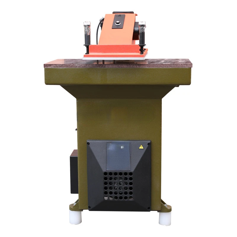 leather cutting machine hydraulic swing arm clicker press shoe die cutting machine