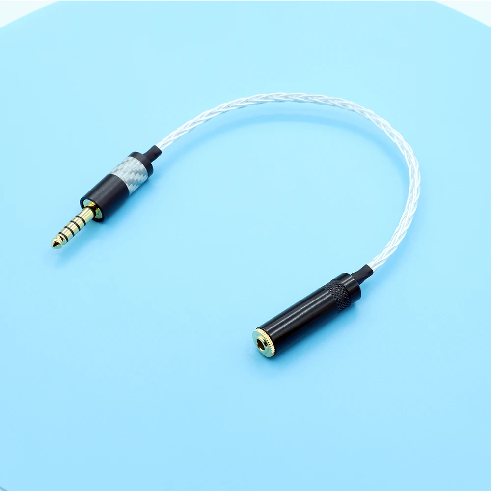 

HIFI 4.4MM Balanced Headphone Adapter Audio Cable 4.4 to 3.5mm Female 3.5mm Female to 4.4mm Male HIfi Music