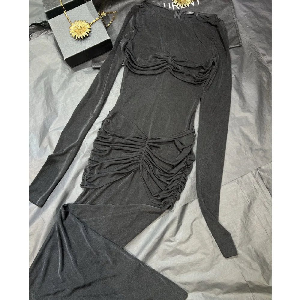 2025 الشتاء ملابس نسائية جاهزة ثوب مسائي متماسكة تمتد مشد فستان أنيق للسيدات Y2K موضة جديدة فستان الحفلات عالية الجودة