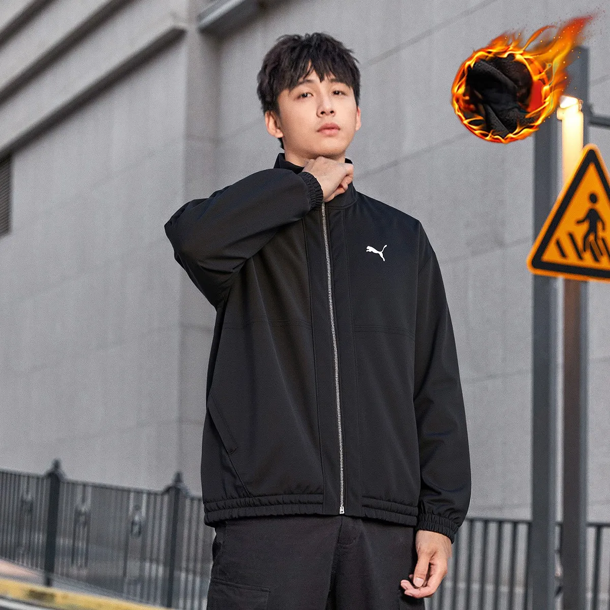 

Мужская и женская спортивная повседневная тканая куртка Puma 69357001