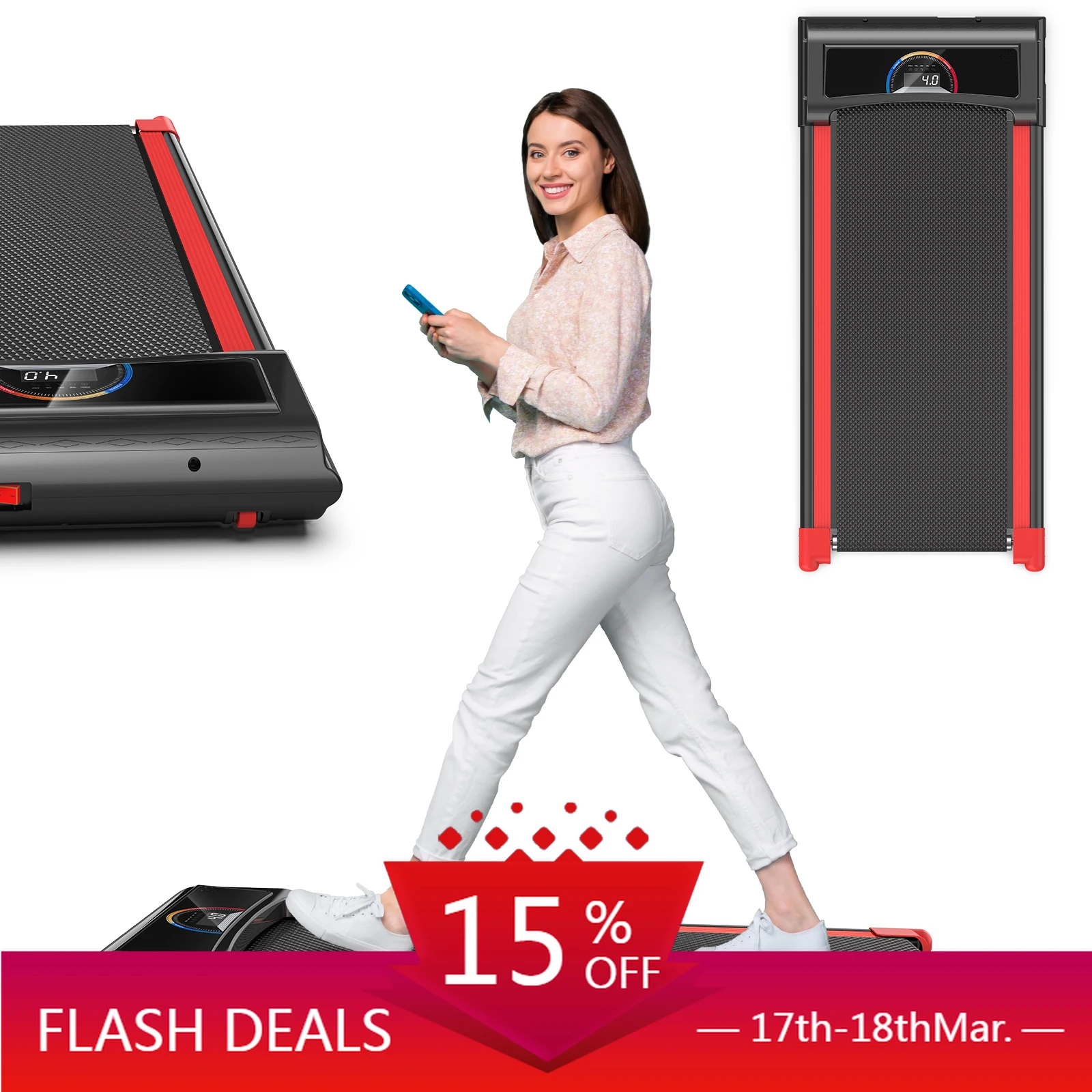 

STLF SHULI Hot Sale Manufacturer Price Home Gym Fitness Cardio Exercise Electric Treadmill Walking Pad with Remote Control