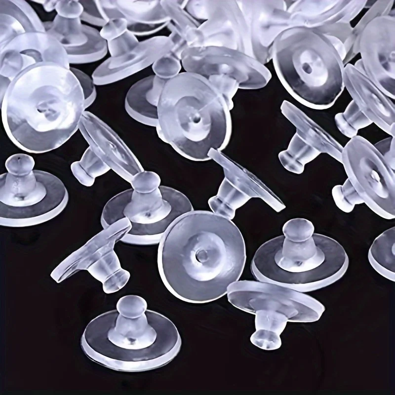 20pcs earring back cover, suitable for hanging ears, soft clip earring needle back cover replacement part