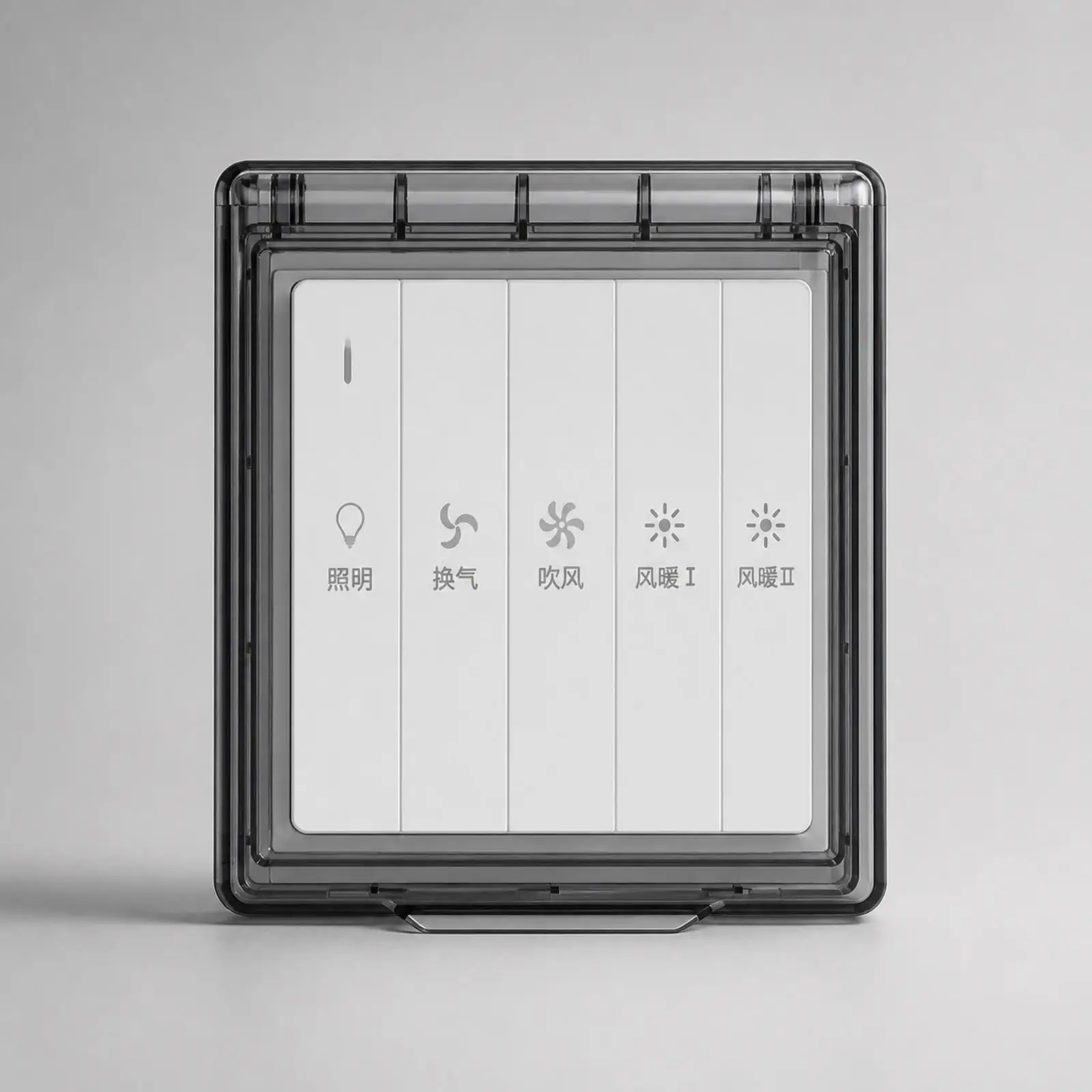 Wall Panel Cover with Hinged Front Waterproof Adhesive Guard Cover Socket Guard with Flip Cap Splash-Proof Ultra-Thin