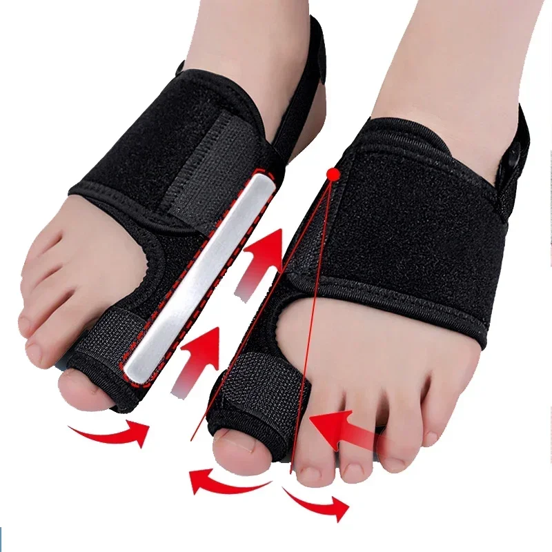 Flexible Splint Toe Separator Hallux Valgus Bunion Corrector Orthotics Feet Bone Thumb Adjuster Correction Pedicure Straightener