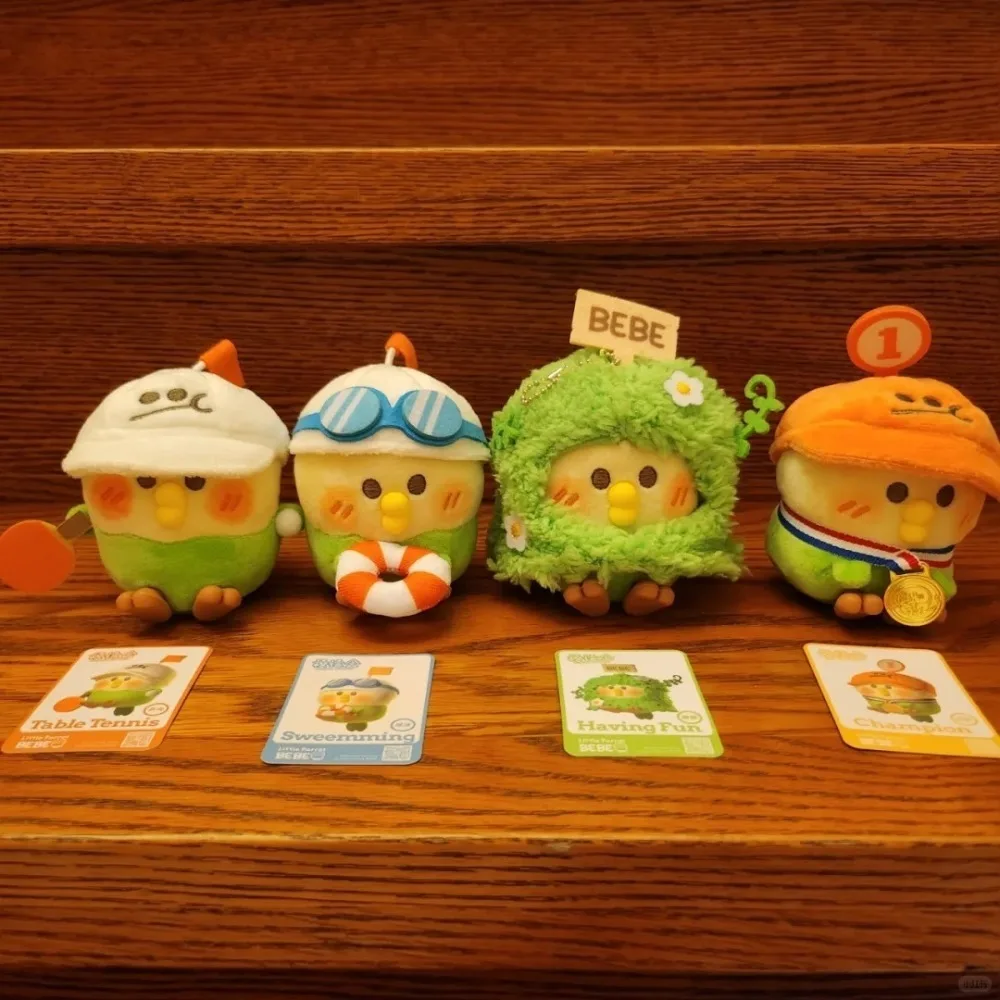 แท้ BEBE Sweet Series Plush กล่องตาบอด Little Parrot น่ารักอินเทรนด์เล่น Mystery กล่องกระเป๋าจี้สาววันเกิด Surprise ของขวัญ