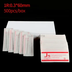 500 Pcs/Box 0.3x60mm 1R Needles For Permanent Makeup Eyebrow and Lip 3D Embroidery Tattoo Machine Free Shipping