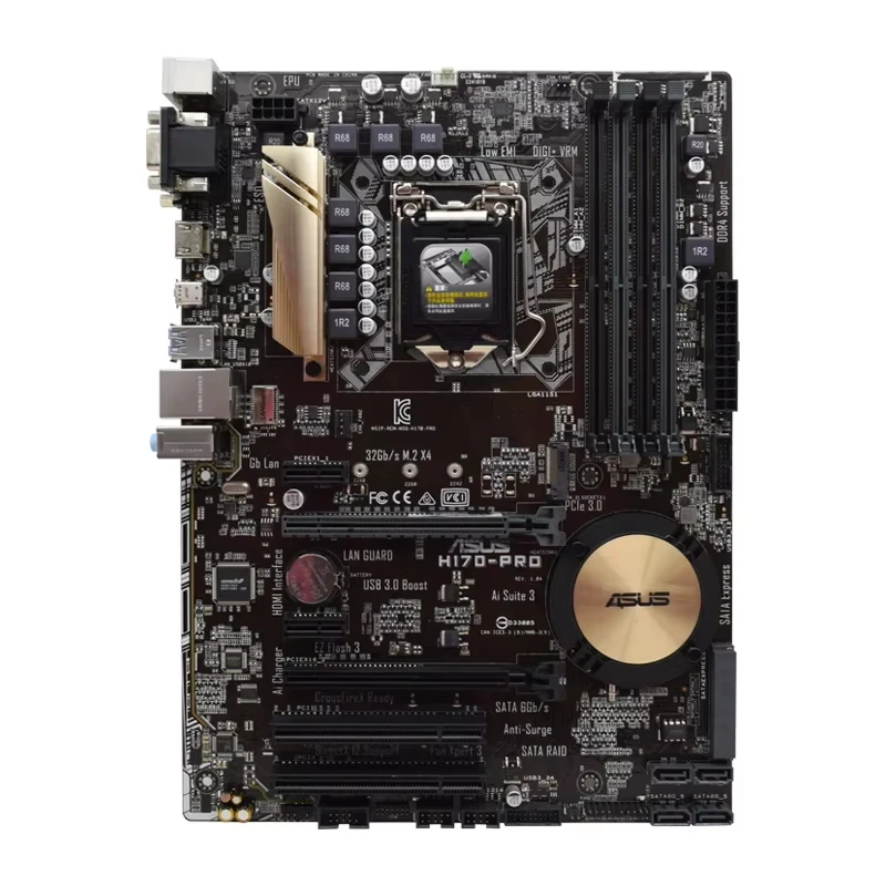 ASUS H170-PRO Motherboard Intel H170 LGA 1151 Motherboard DDR4