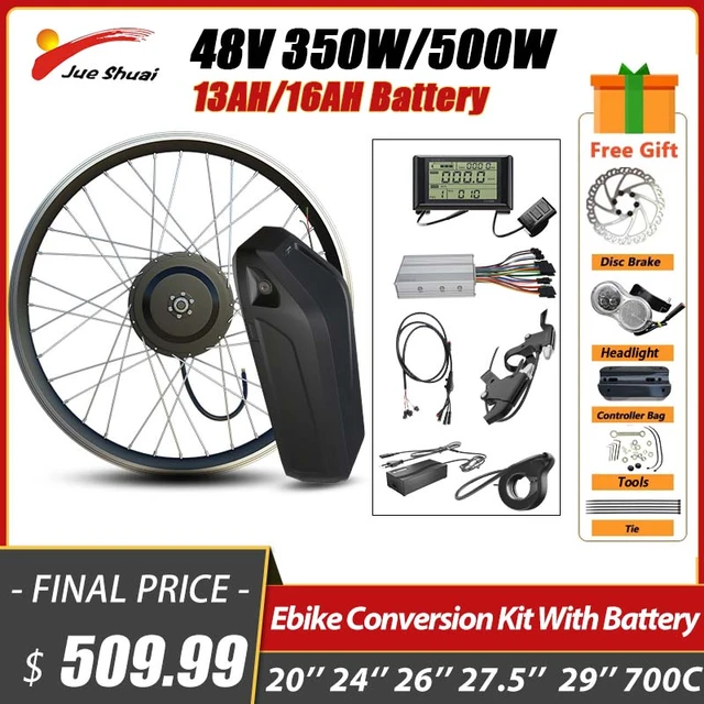 電動自転車モーターホイール,350W, 500W, 48V, 26インチ,700c,13Ah/16Ahバッテリー,350W, 500W -  AliExpress