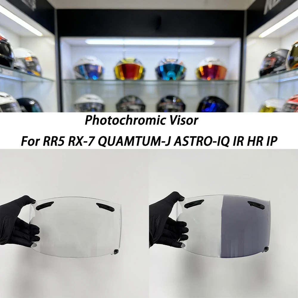 Helmet Photochromic Visor Lenses which Automatically Darkens & Clears Helmet Shield Fit for Arai RR5 RX-7 GP QUAMTUM-J ASTRO-IQ