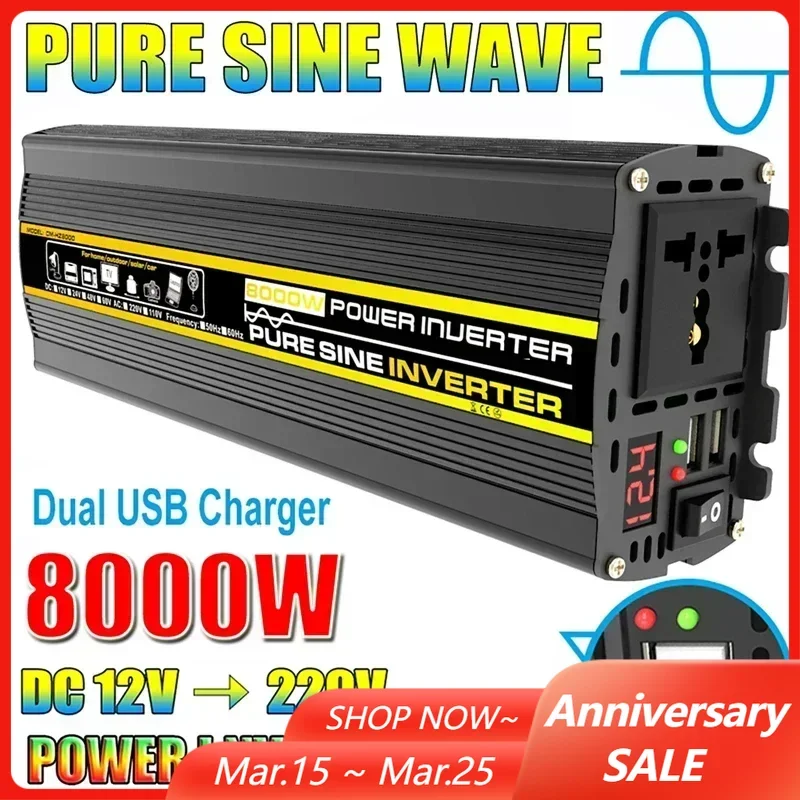 8000W Pure Sine Wav…