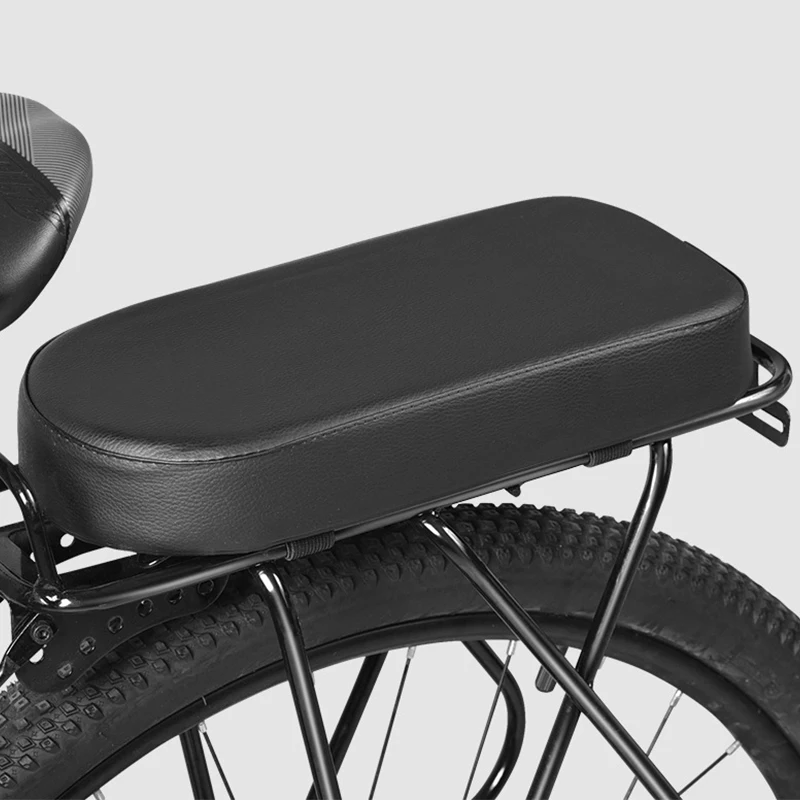 Poduszka na tylne siedzenie roweru Przenośny rower Miękka wygodna poduszka Zewnętrzna zagęszczona Łatwa w montażu tylna siodełka roweru elektrycznego