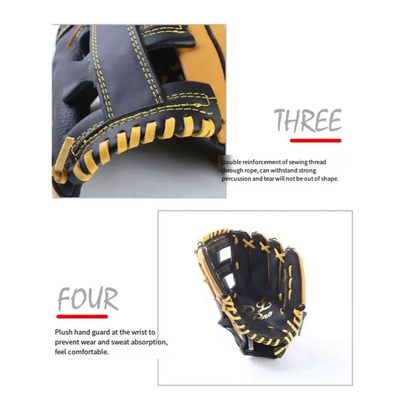 1 Pieces Double Layer Cowhide Baseball Glove Batting Gloves 12.5Inch, Suitable For Adult Eco-Friendly view 5