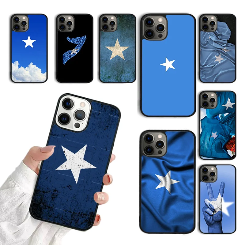 Somali Somalia National Flag Coat Of Arms Phone Case For iPhone 15 16 11 12 13 14 Pro Max Mini Cover For iPhone Max 7 8 Plus