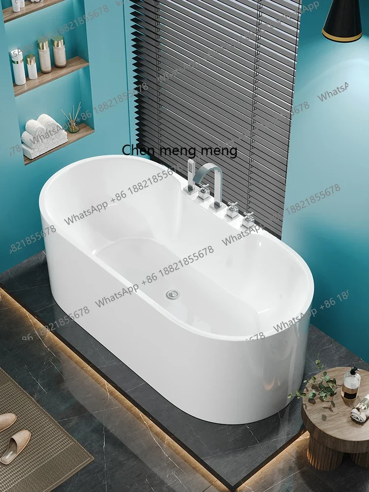 YL Household, bathtub small apartment installation-free seamless integrated round freestanding bathtub
