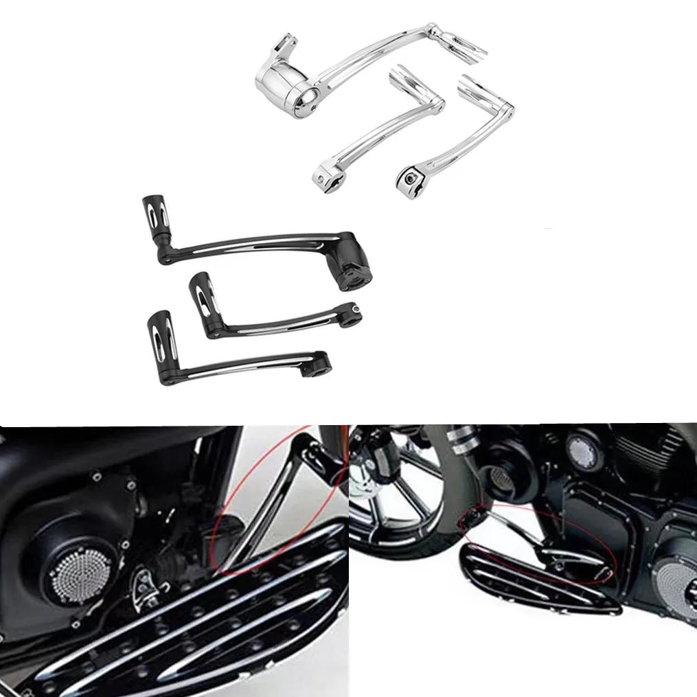 

Motorcycle CNC Brake Arm Kit Shift Lever W/ Shifter Pegs For Harley FLT FLHX FLHT FLHR FLTR FLHTCUT 14-up