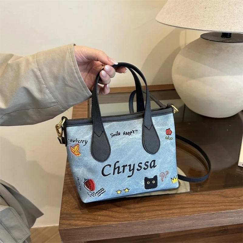 

Высококачественная женская большая сумка из тонкой кожи с парижским элитным винтажным повседневным винтажным принтом ​