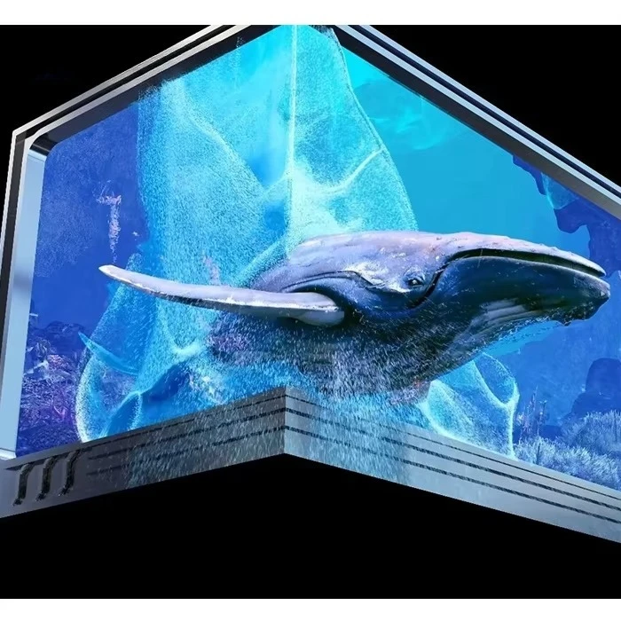 Outdoor Advertising Big LED Digital Display Screen for Hologram Naked Eye 3D Video Content Animation Customized