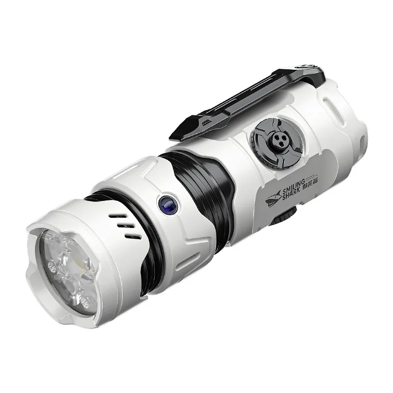 2pcs/lots Titanium Alloy Lighting Strong Light Portable Small Flashlight