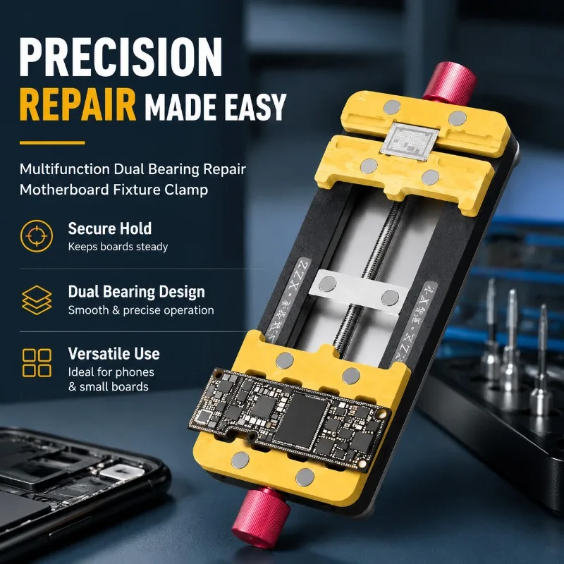 S3 Multi‑functional Dual‑bearing Repair Fixture Precise Positioning Platform for Smartphone Mainboard IC Chip Stable PCB‑holding