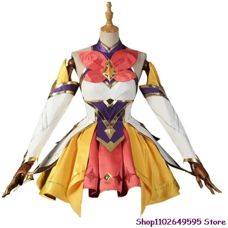 Game LOL Seraphine Star Guardian Cosplay Costume Wig Anime The Starry Eyed Songstress Sexy Woman Dress Outfit Halloween Suit MS5