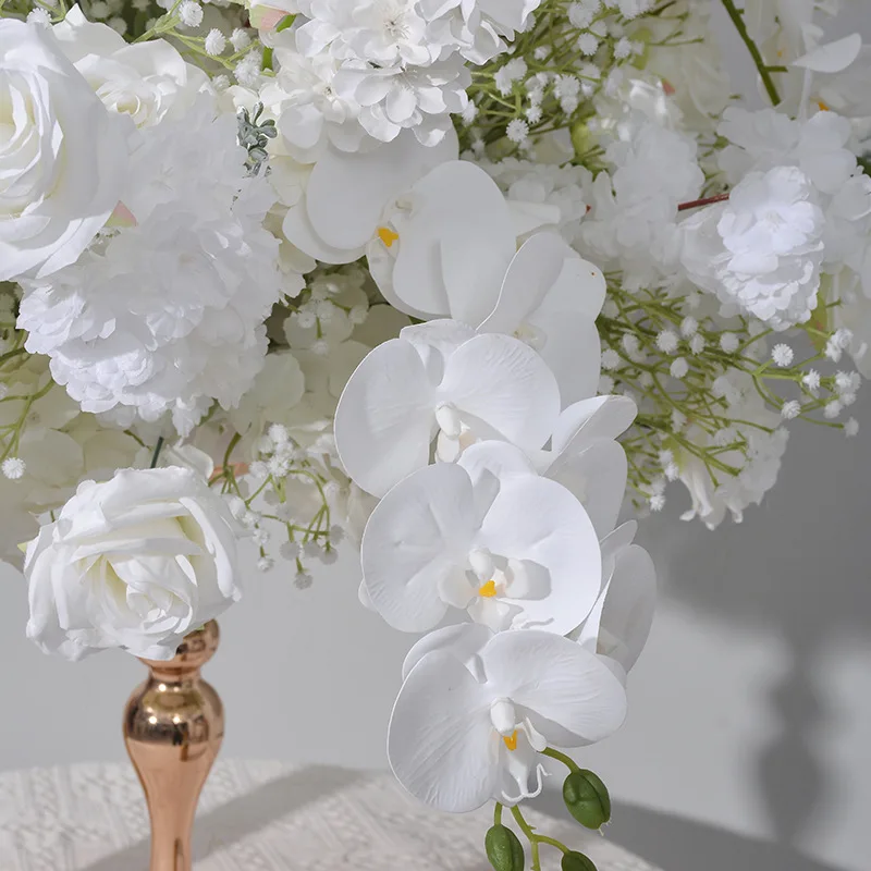 Großhandel Bunte Künstliche Rosen-Grüngut-Blumenkugel Tischdekoration für Hochzeiten, Straßenbegleiter und Schaufenster-Blumendekor – Detail 10