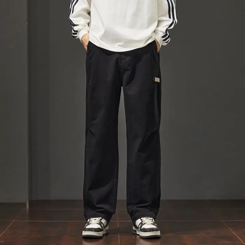 

Комбинезоны из 100% хлопка, мужские весенне-зимние 20225, новые повседневные мужские брюки, прямые мужские брюки, мужские осенние брюки