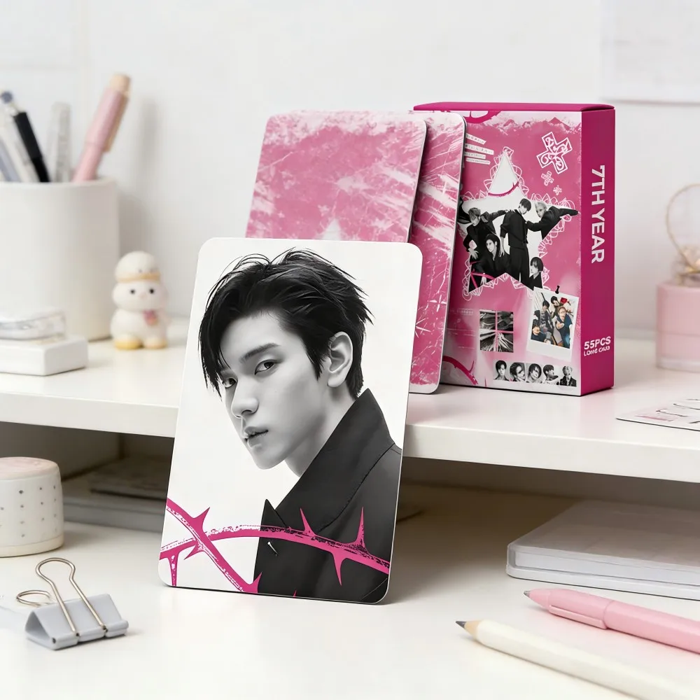 

55 New Korean Pop Music Group TXT Card 7TH YEAR-A Moment of Stillness in the Thorns Album Photo Card LOMO Card Gift