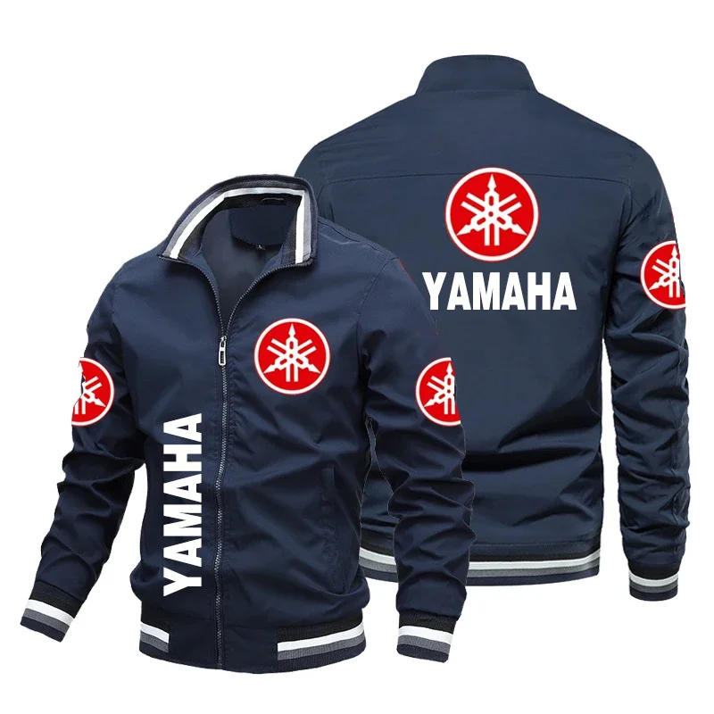 2024 Yamaha Jacket For Motorcycle Men\'s Yamaha Motor Jacket Casual Bomber Jacket Motocross Biker Jacket Streetwear Men Clothing