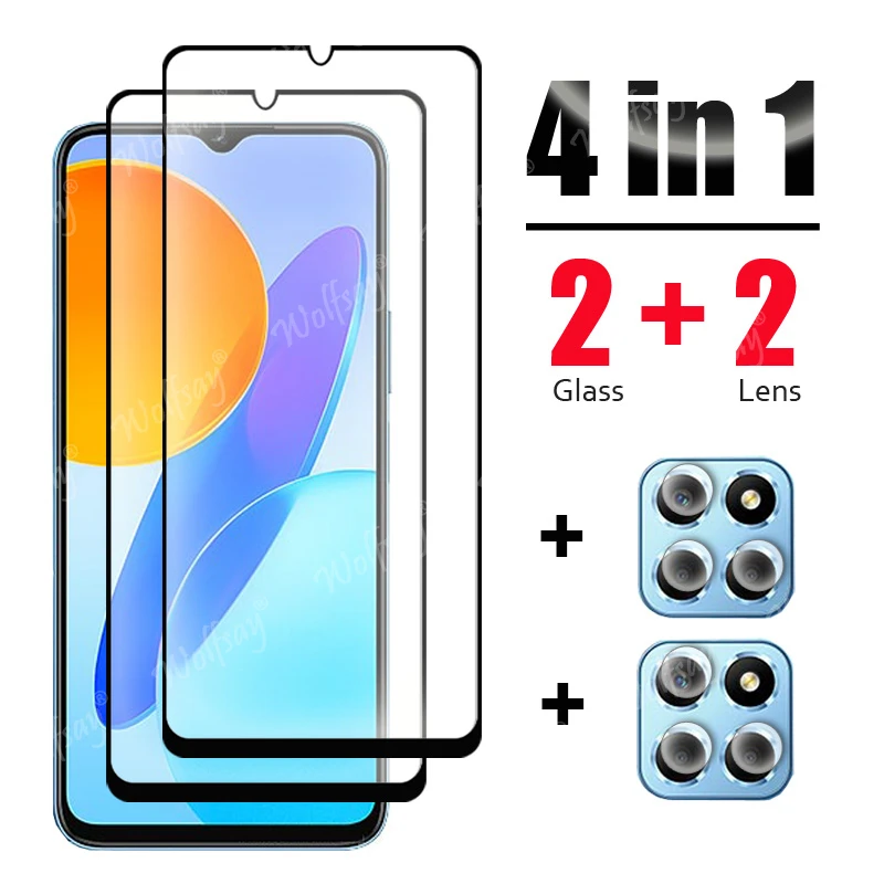 Tempered Glass For Honor X8 5G Glass For Honor X8 Tempered Glass Screen HD Full Cover Protector Camera Film For Honor X8 Glass