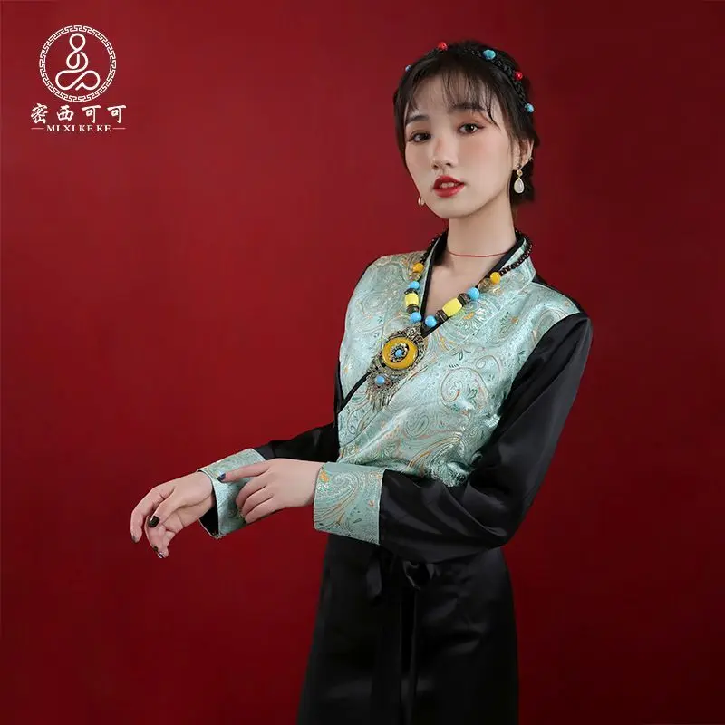 New original splicing Tibetan Internet celebrity Bora Guozhuang skirt