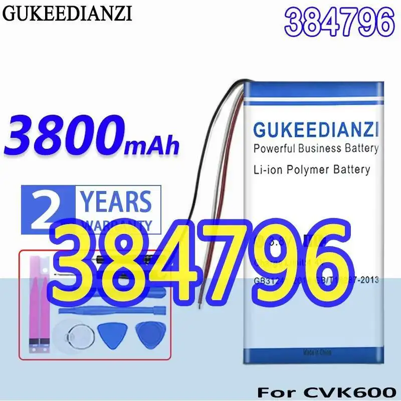 

3800Mah Fit For CVK600 Safe 384796 Mobile Phone Battery
