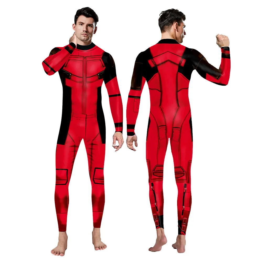 

Digital Printing Clothing Bestseller Jumpsuit Movie Cosplay Costume Deadpool 3 Costume Role-playing Suit Printed Jumpsuit