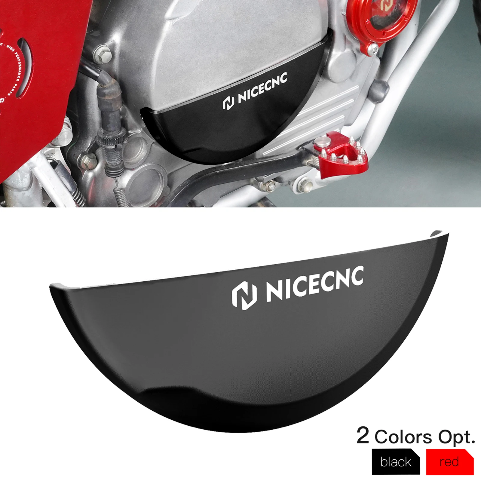 NICECNC For Honda XR650L 1993-2024 Motorcycle Clutch Cover Guard Half-Covered Protector XR 650L 650 L 2023 2022 2021 2020 2019