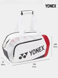 YONEX-Bolso de raqueta de bádminton para hombre y mujer, bolsa deportiva duradera, portátil, para pelota, primavera y verano, 2024