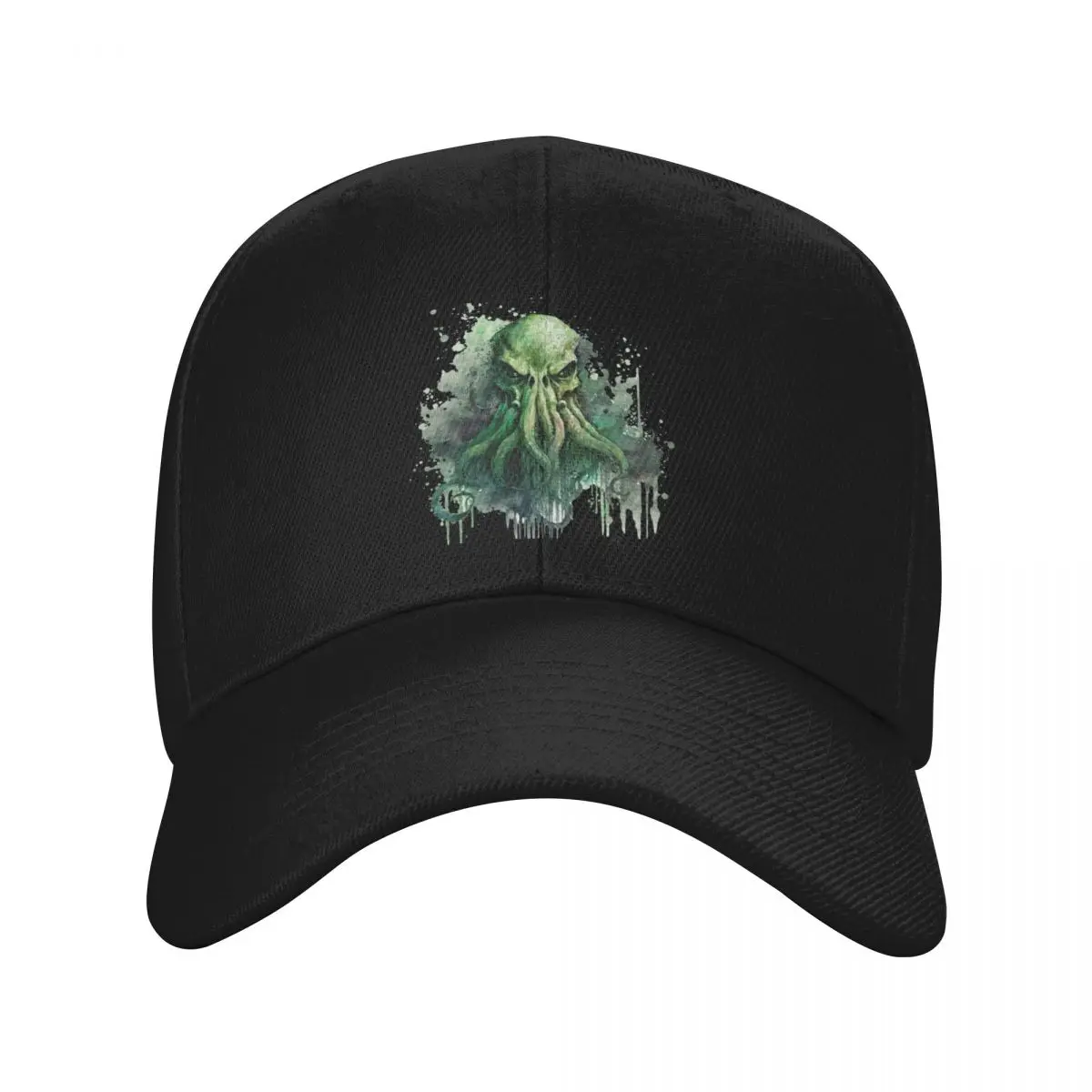 Cthulhu watercolor madness Baseball Cap Streetwear Fishing cap birthday Sunscreen For Men Women's