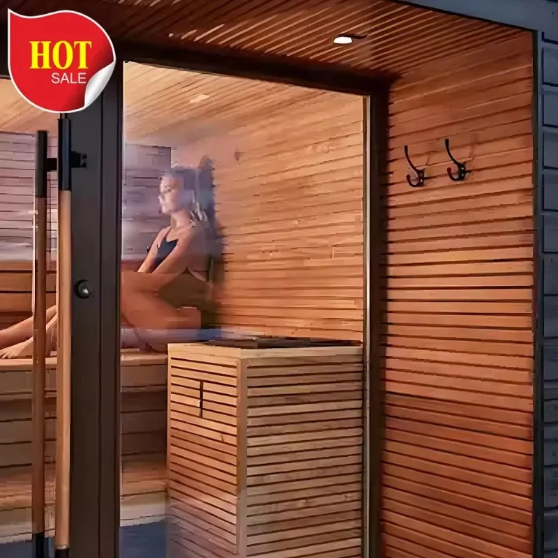 2-4 Persons Garden Large Steam High-End Luxury Outdoor Sauna Room Family Shower Steam Sauna Room