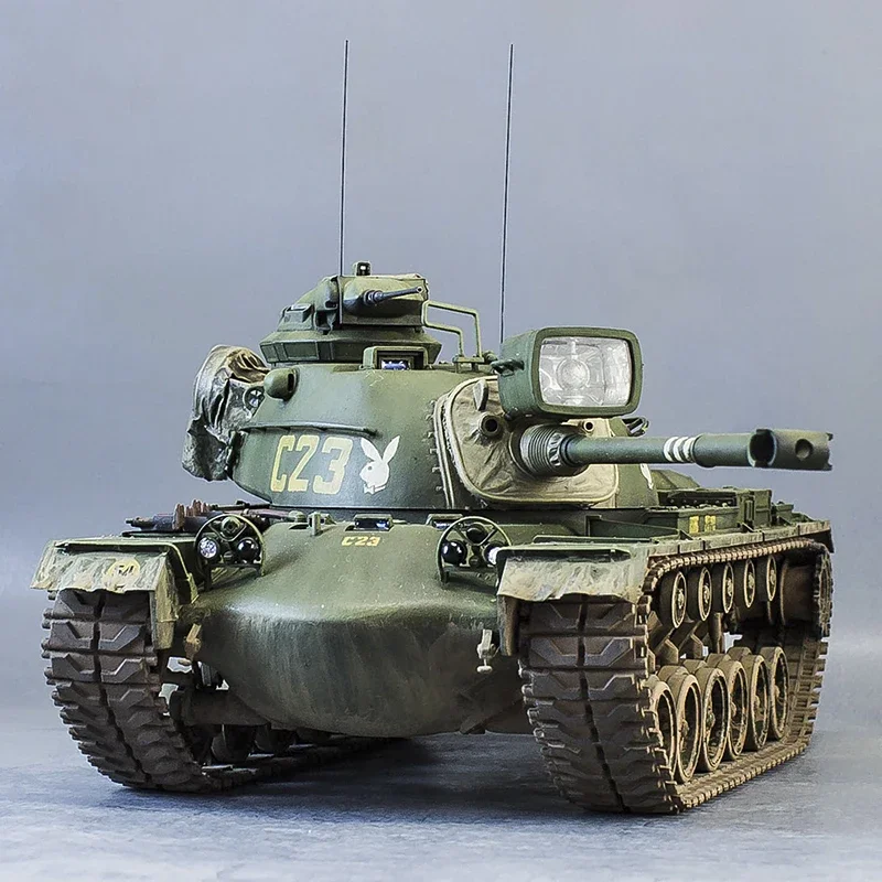 TAMIYA-Kit de modelo de tanque ensamblado 35120 US M48A3 Barton, tanque medio 1/35