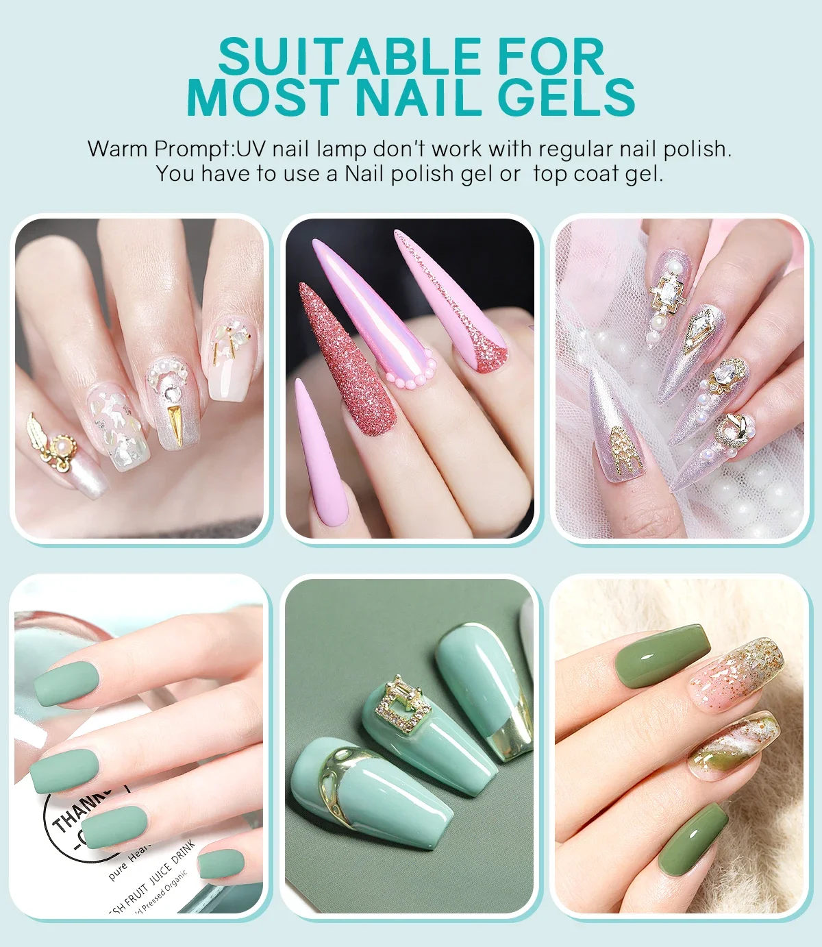 Máquina de lámpara de uñas LED UV blanca, barniz de secado rápido de mano, esmalte de Gel, secador de uñas, Cable USB, linterna para decoración de uñas