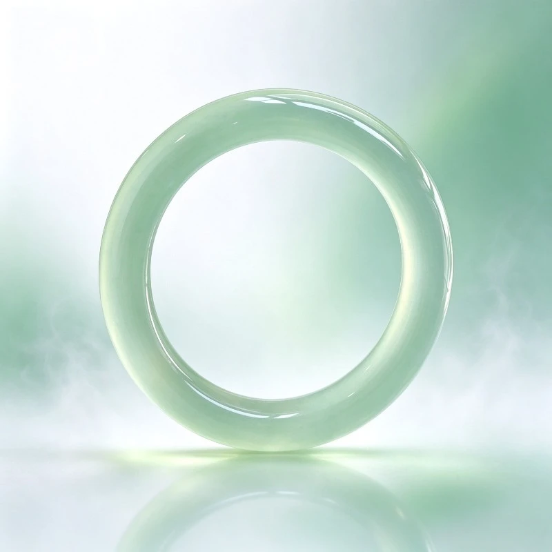 Fresh High Ice Light Green Jade Bracelet, Suitable for Daily Wear and Daily Bracelet