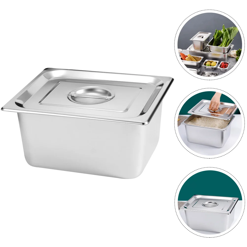 

Food Buffet Party Metal Tray Dishes Container Pan Serving for Stainless Steel Plate Stainless-steel Foods Holder