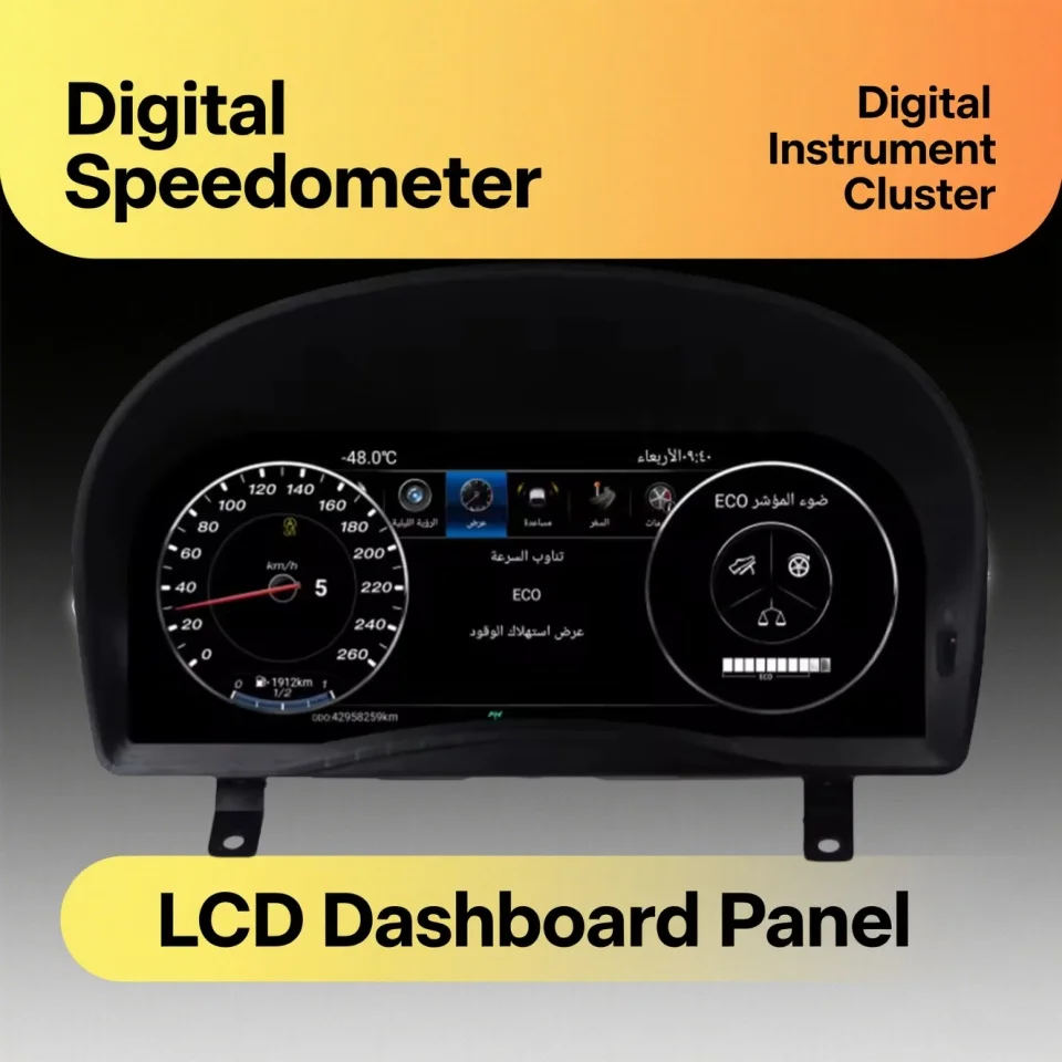 

12.3''Digital Speedometer Instrument Gauge Cluster For Toyota Alphard Vellfire AH20 AH30 LCD car Dashboard Panel Display Screen